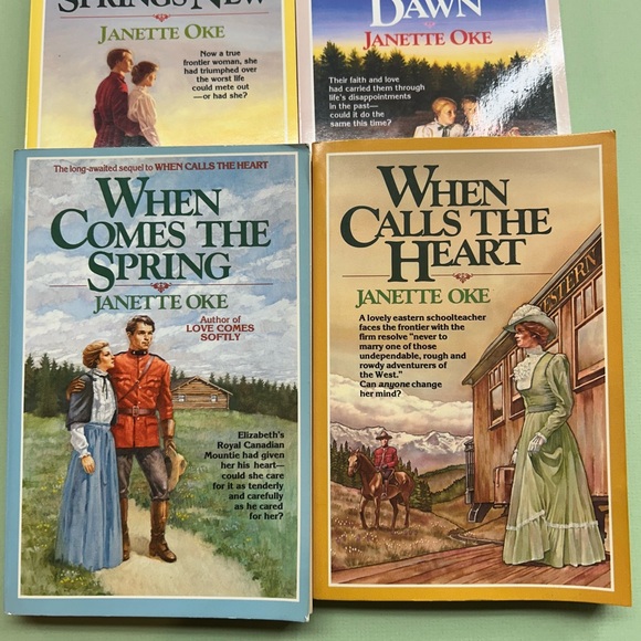 Janette Oke Set 4 Paperback Books Canadian West Series When Calls The Heart - Picture 1 of 8